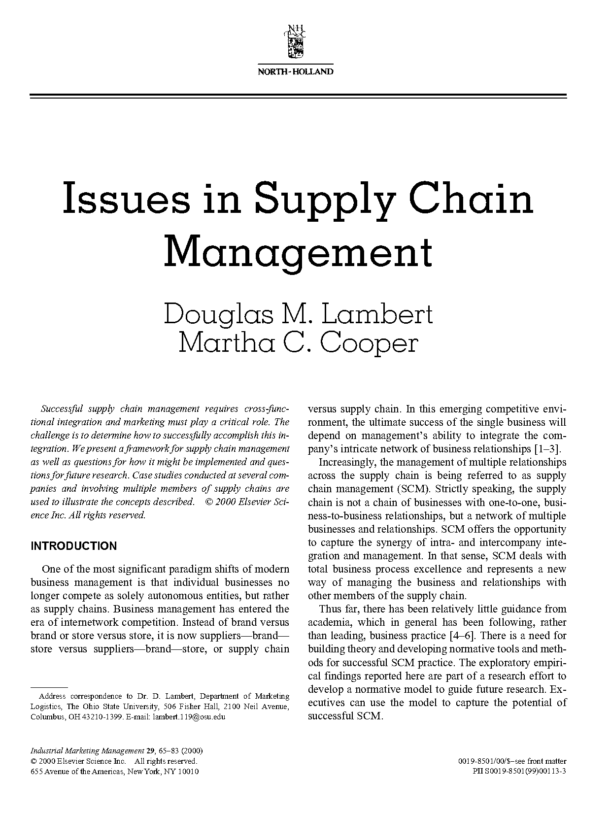 filetype pdf managing supply chains langley