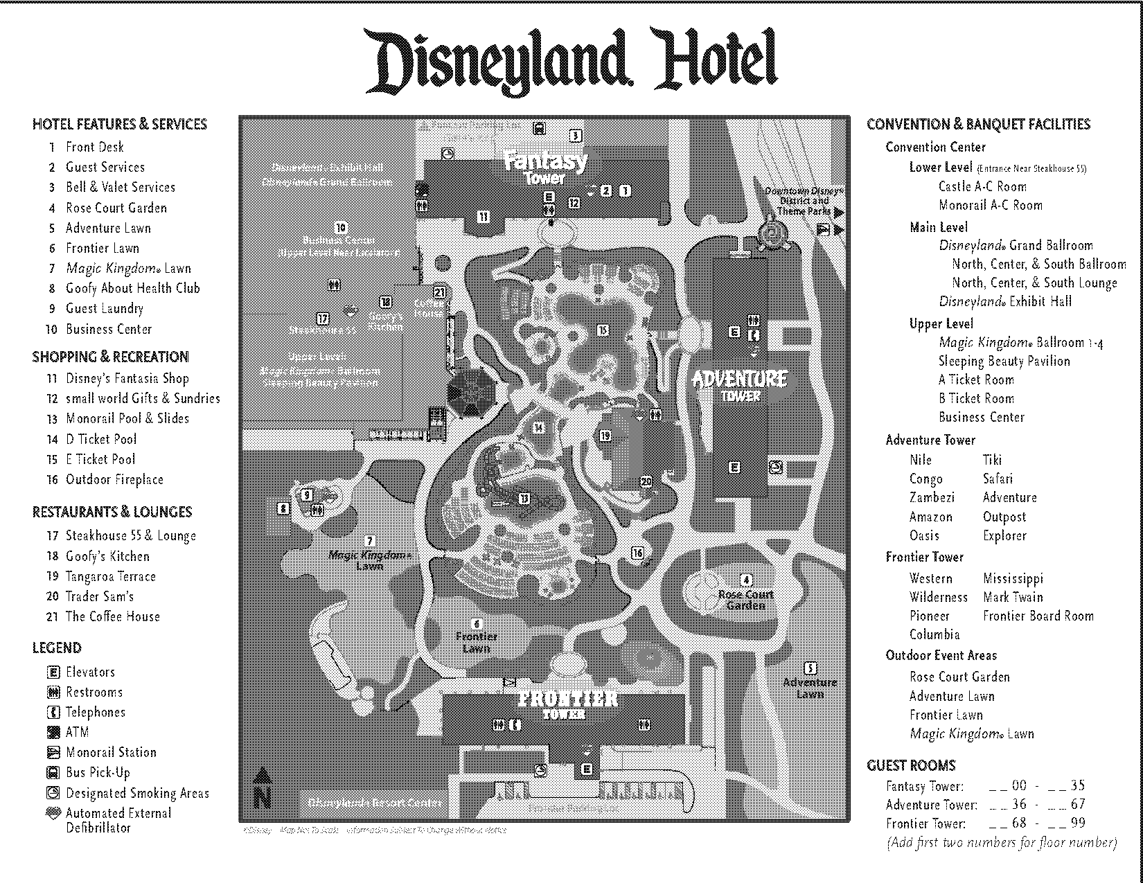 disneyland hotel driving directions