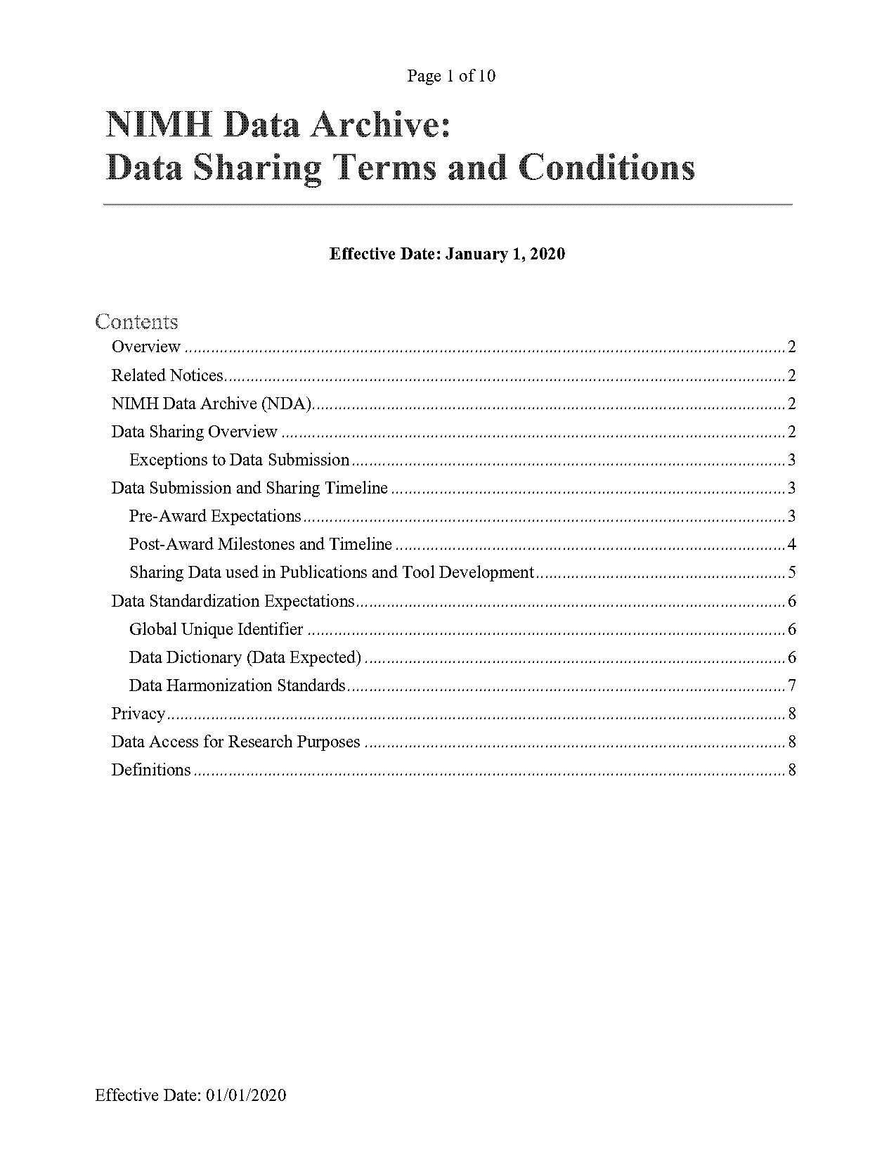 where to write the date on nda