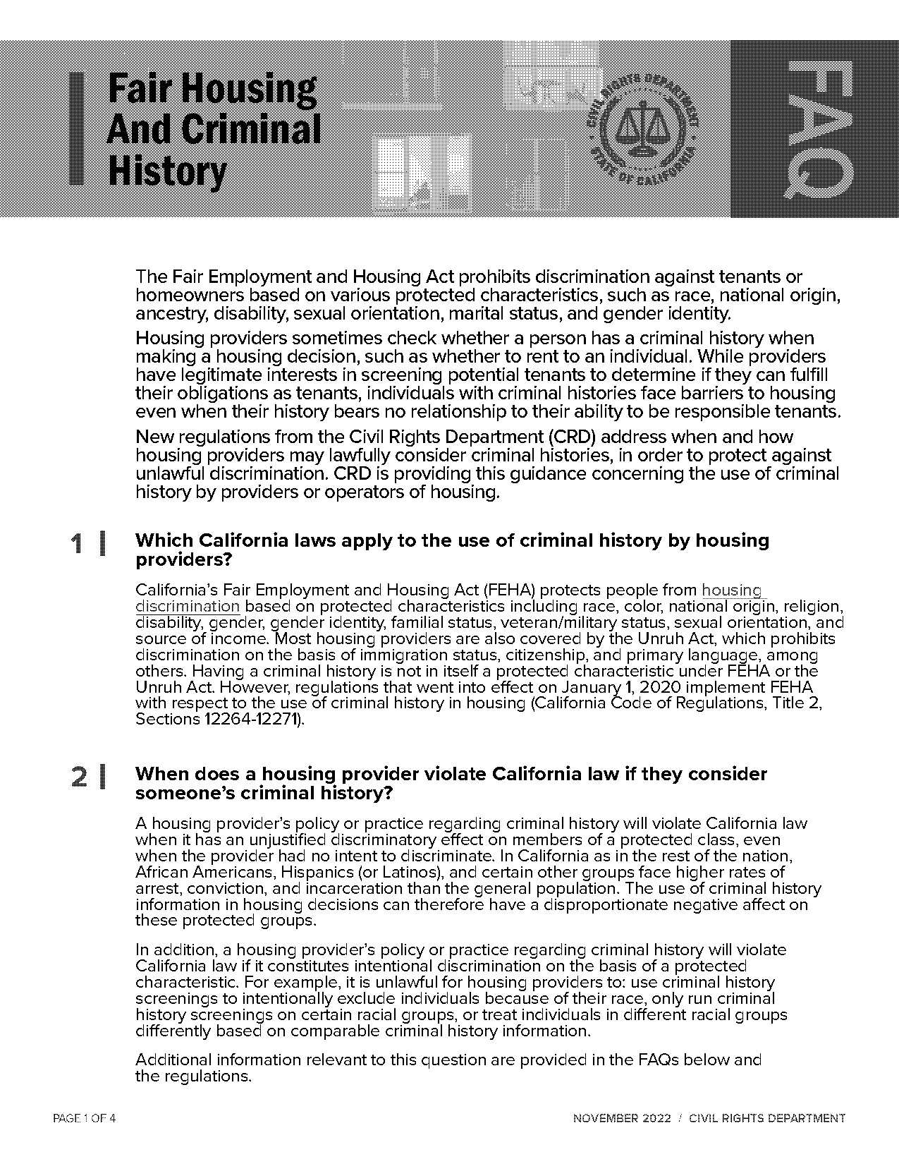 cons of fair housing act