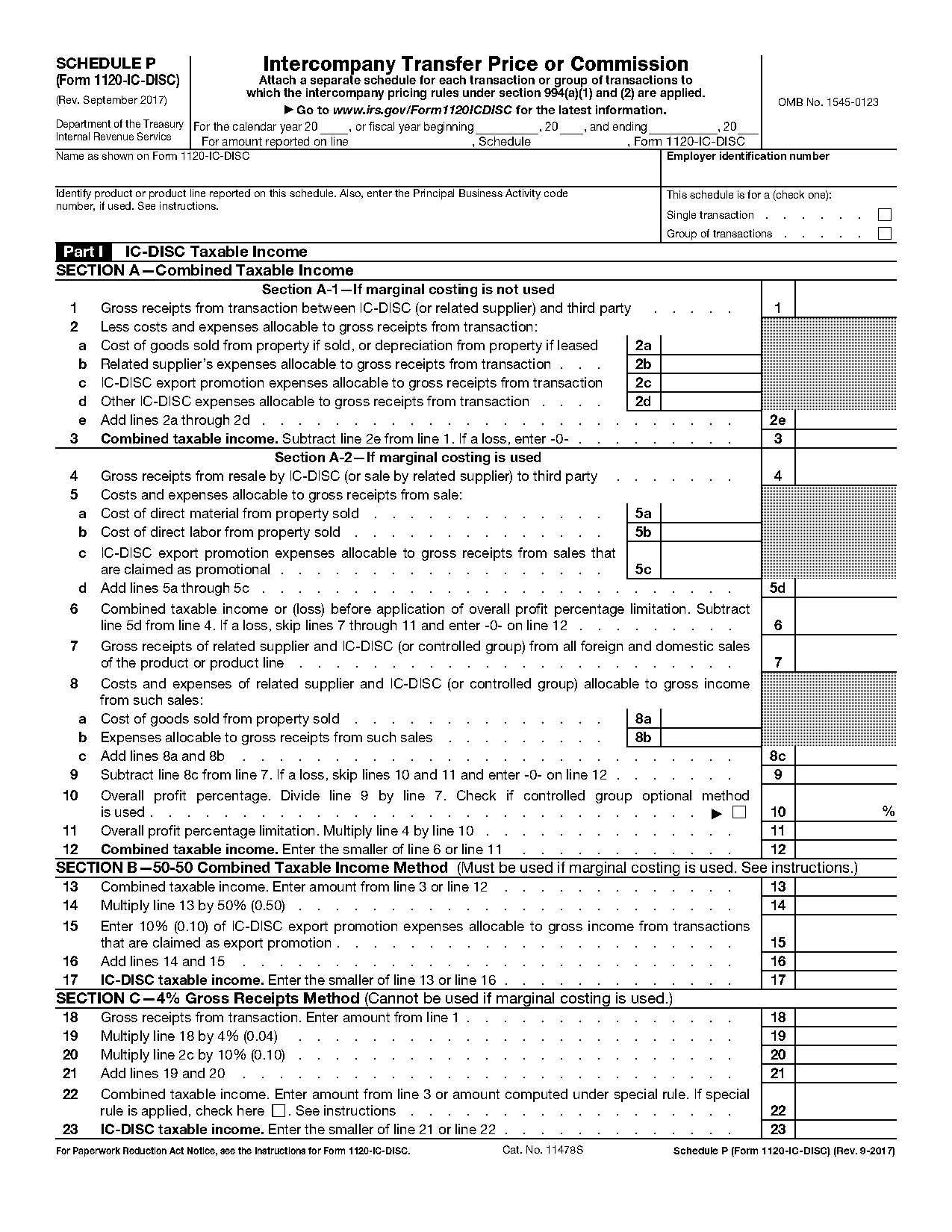 ic disc form instructions