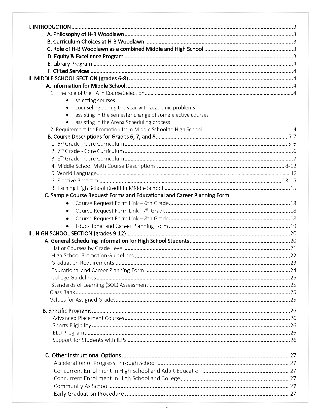 hb woodlawn middle school application