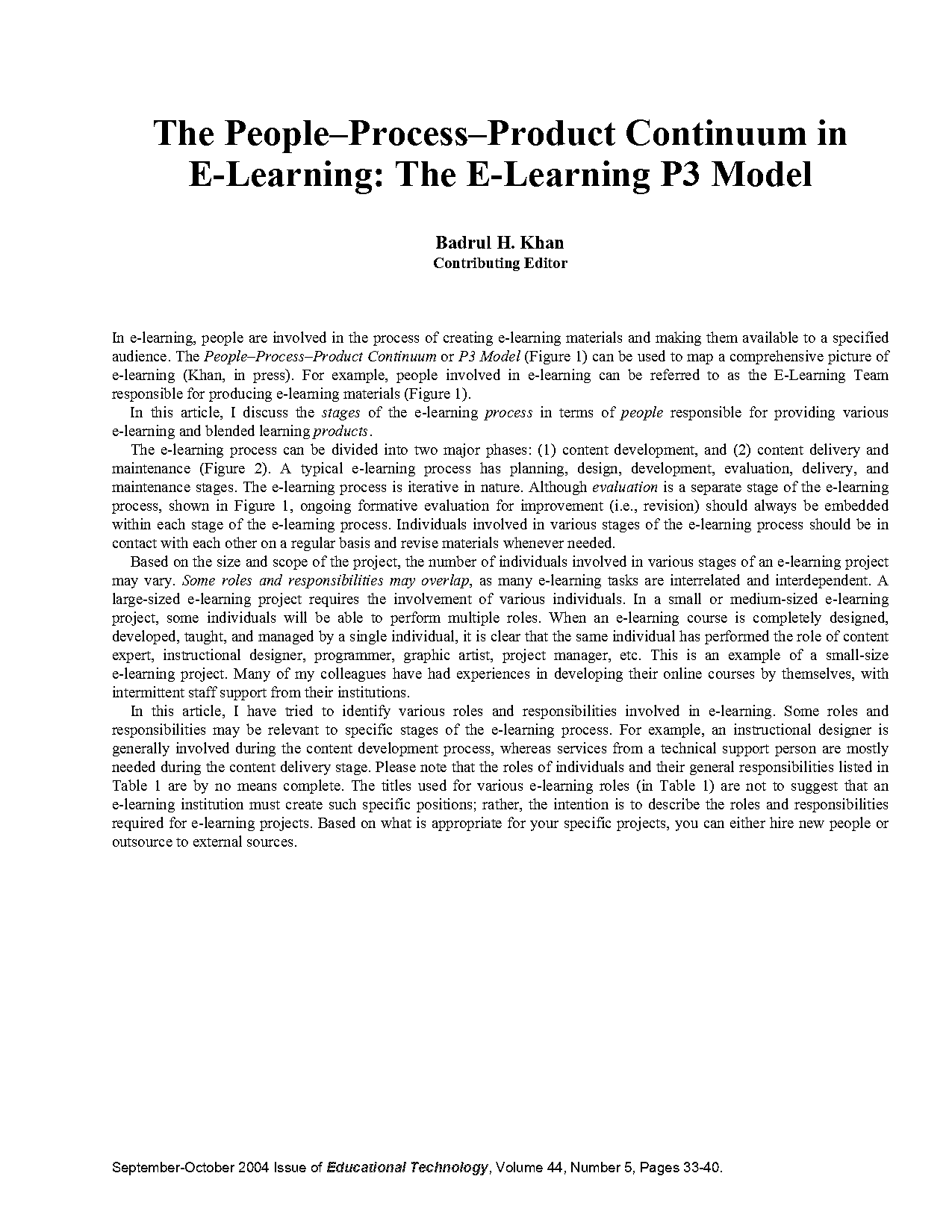 e learning project example