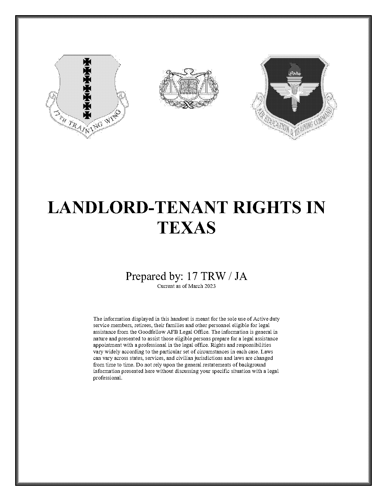 texas property code military orders