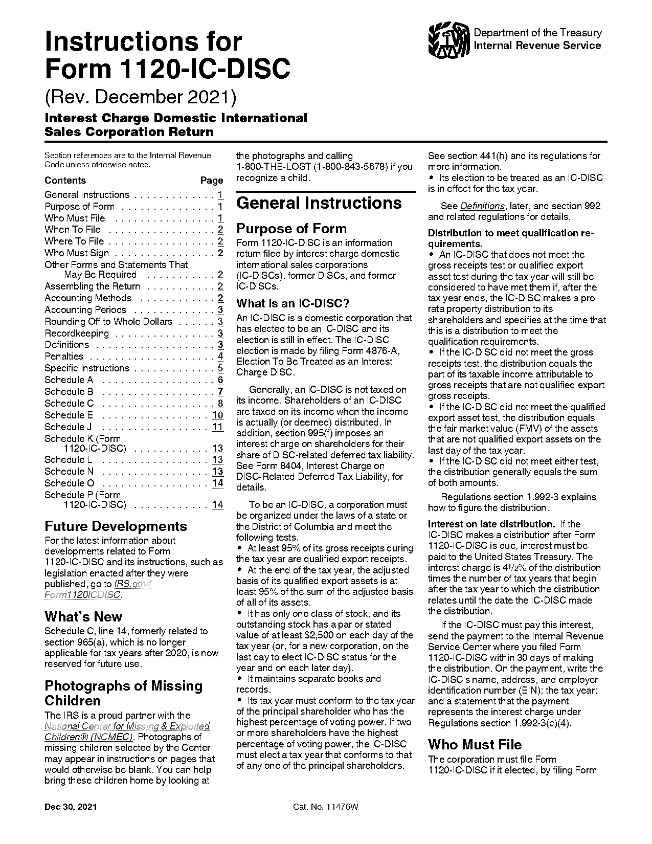 ic disc form instructions