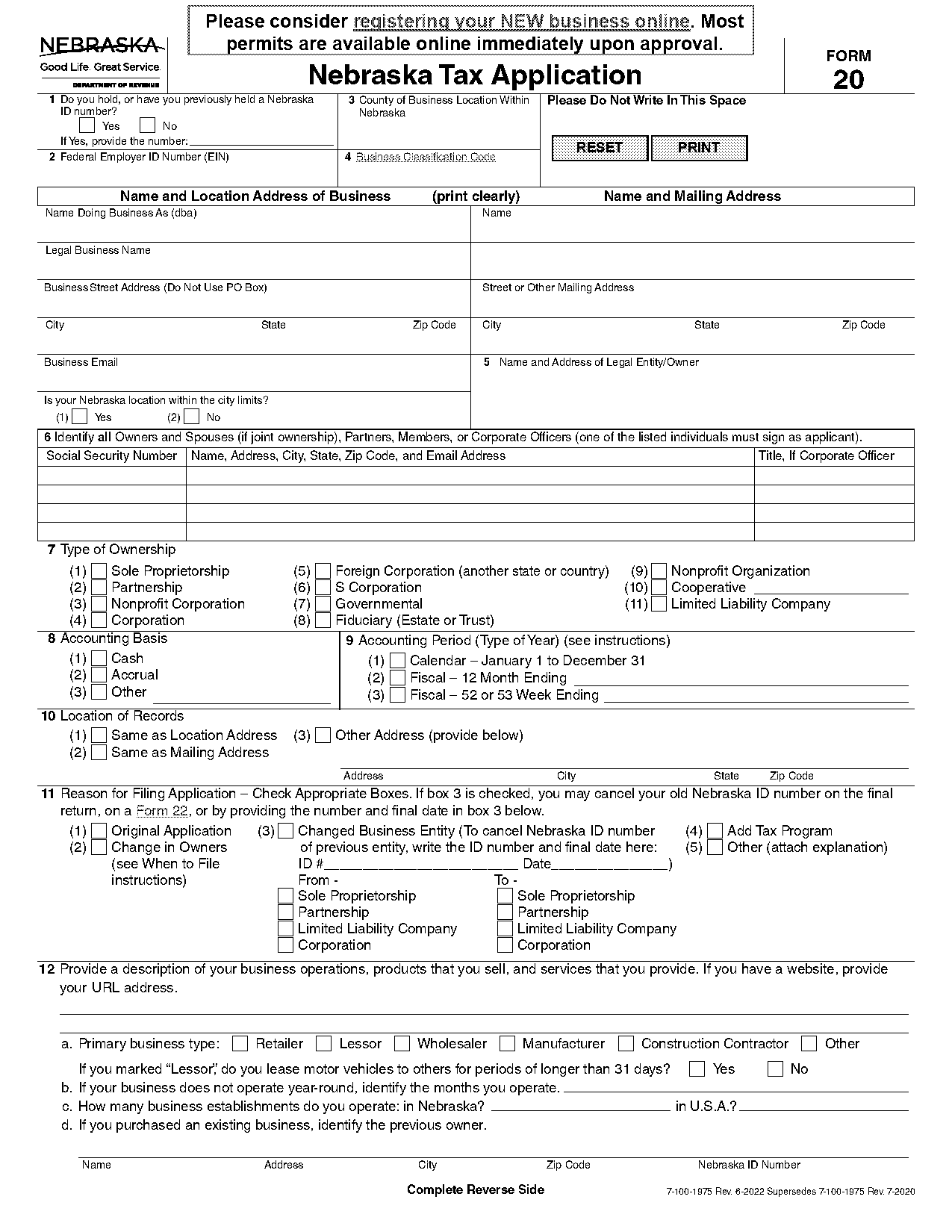 sales permit application form