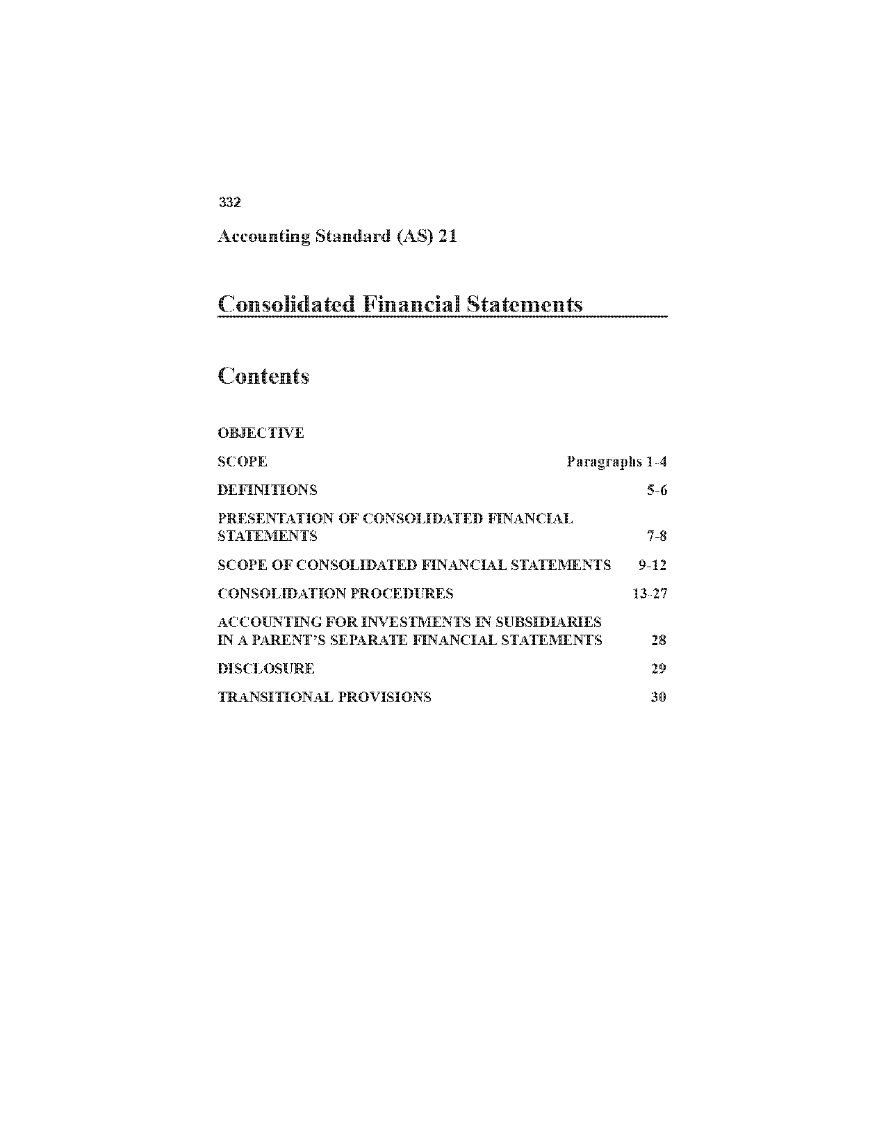 reasons for preparing consolidated financial statements