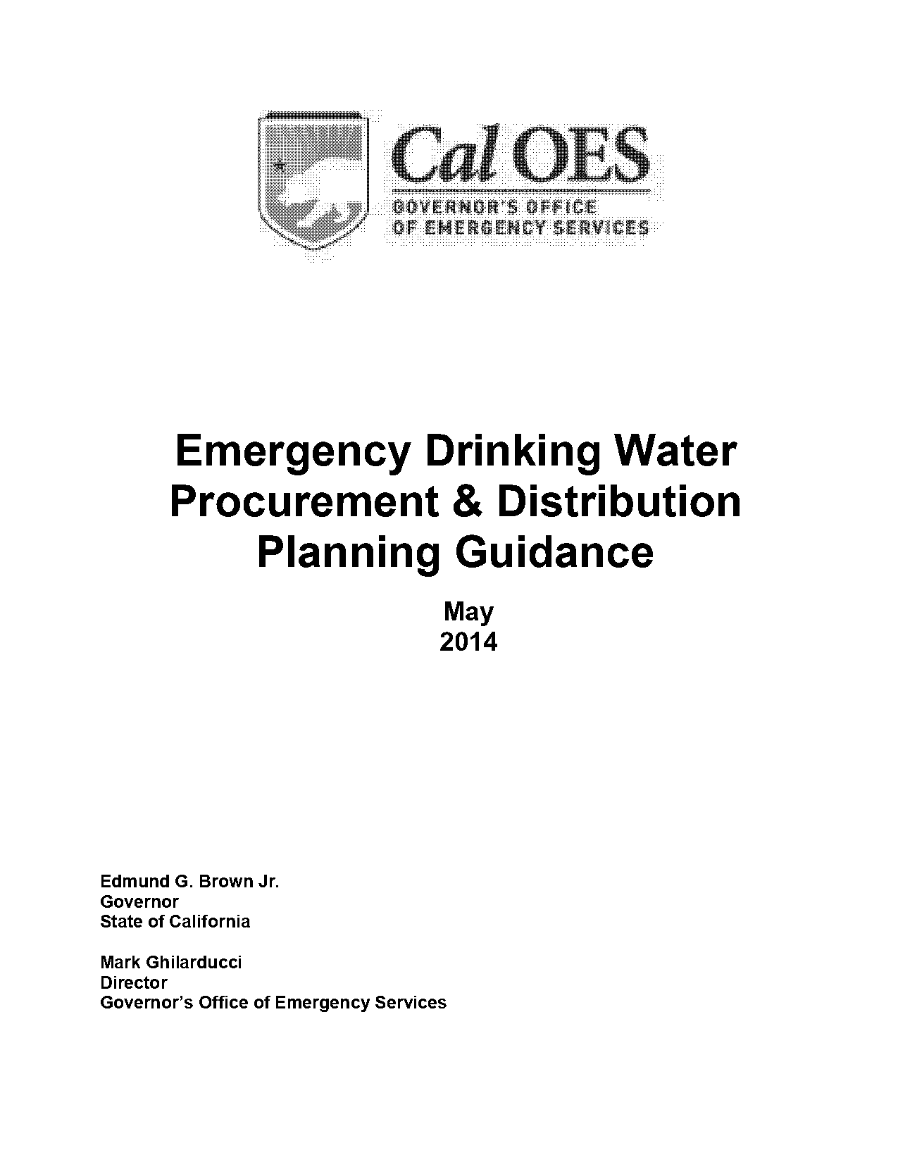 how to declare a water emergency