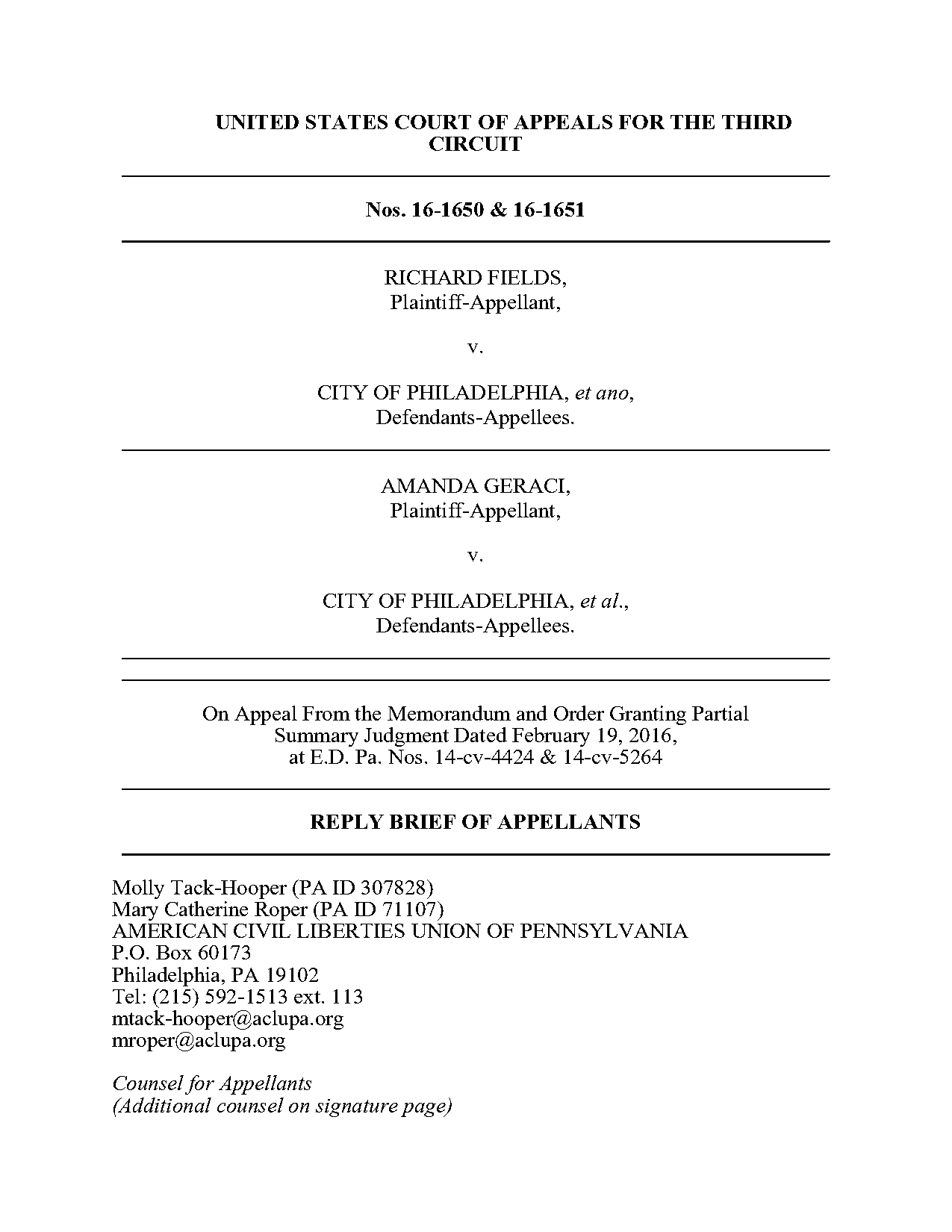 tolan v cotton summary judgment