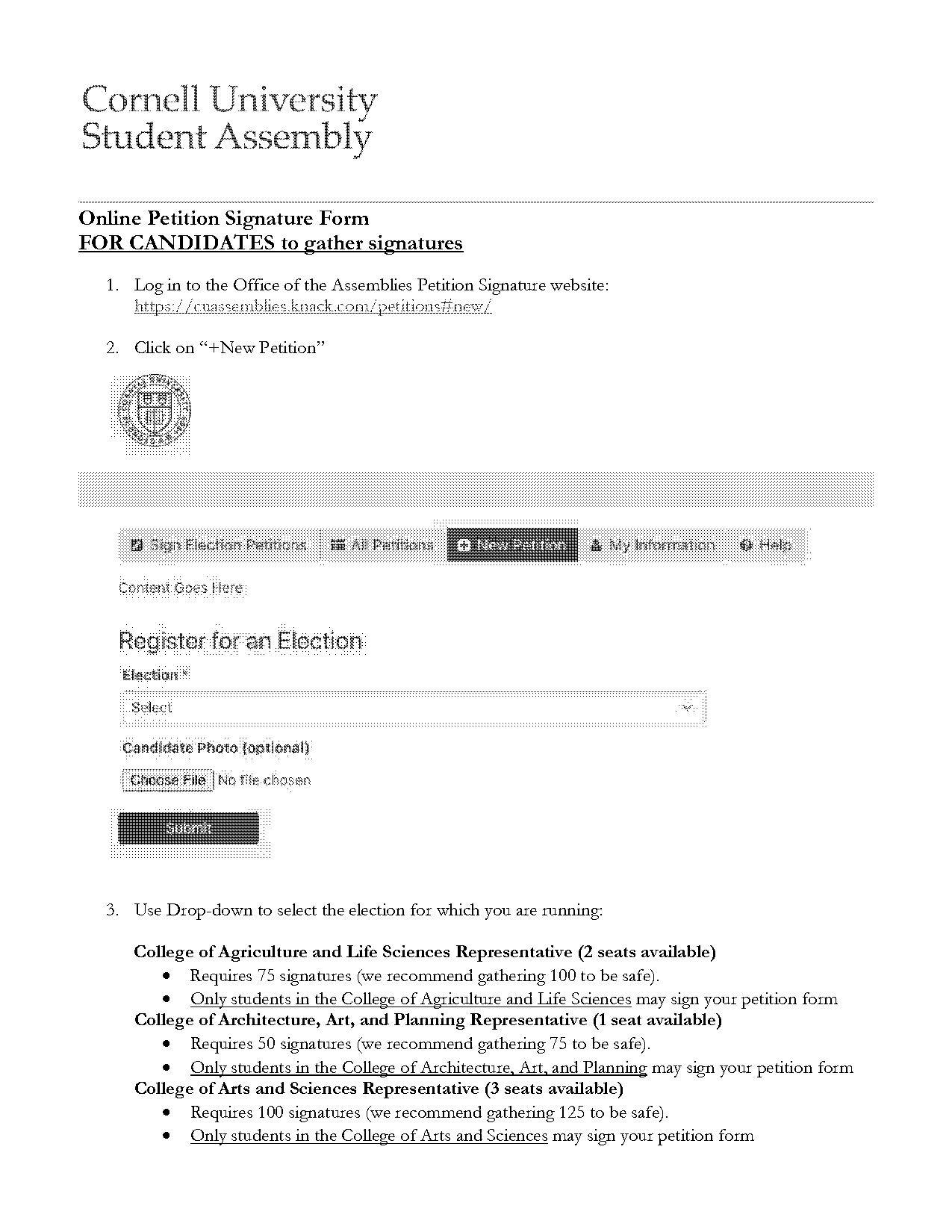 assembly planning form school