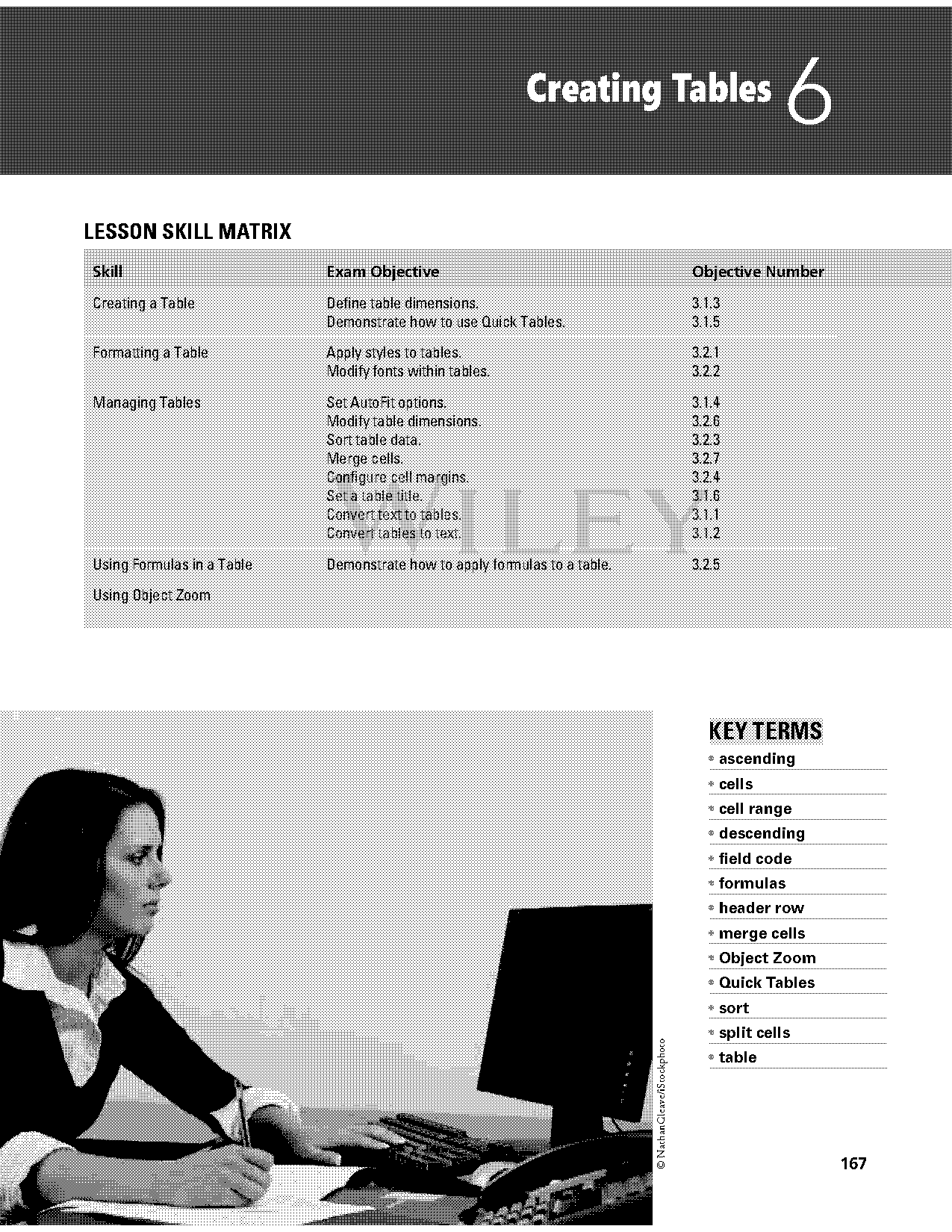 align table horizontally word