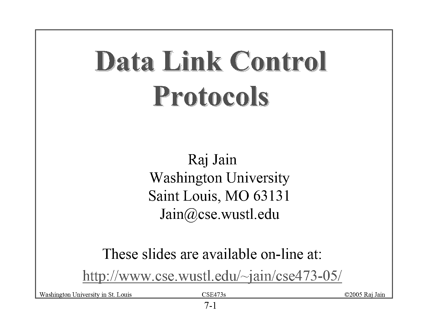 data link control protocols william stallings