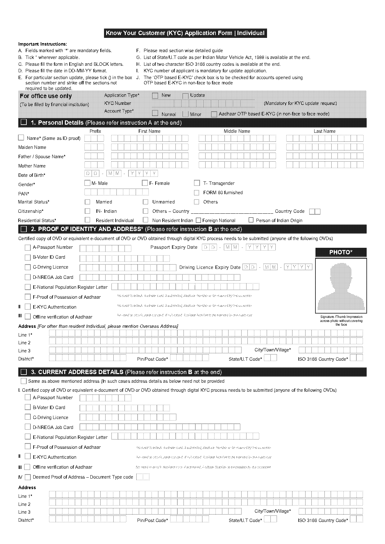 aadhaar online application for minor