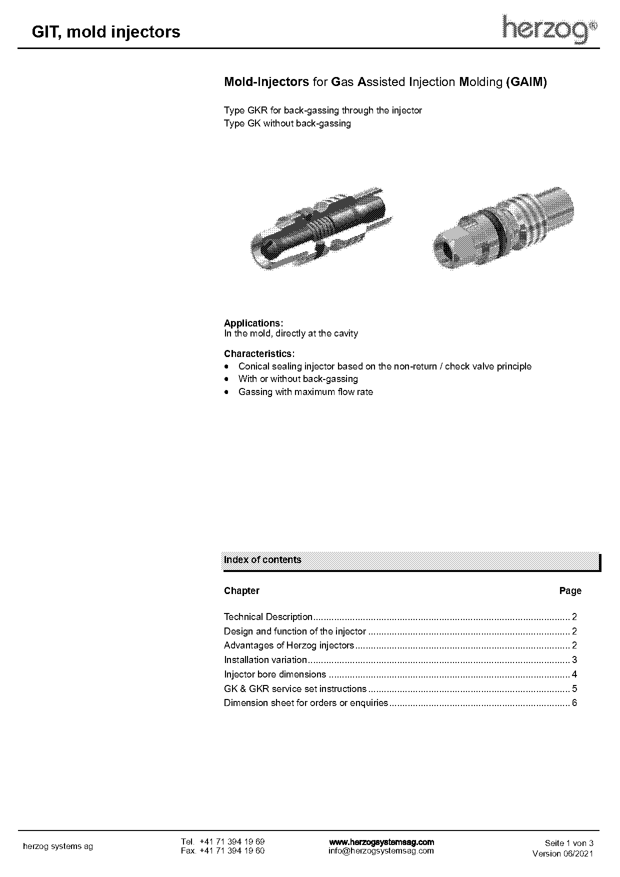 recommended molds for bore sizes