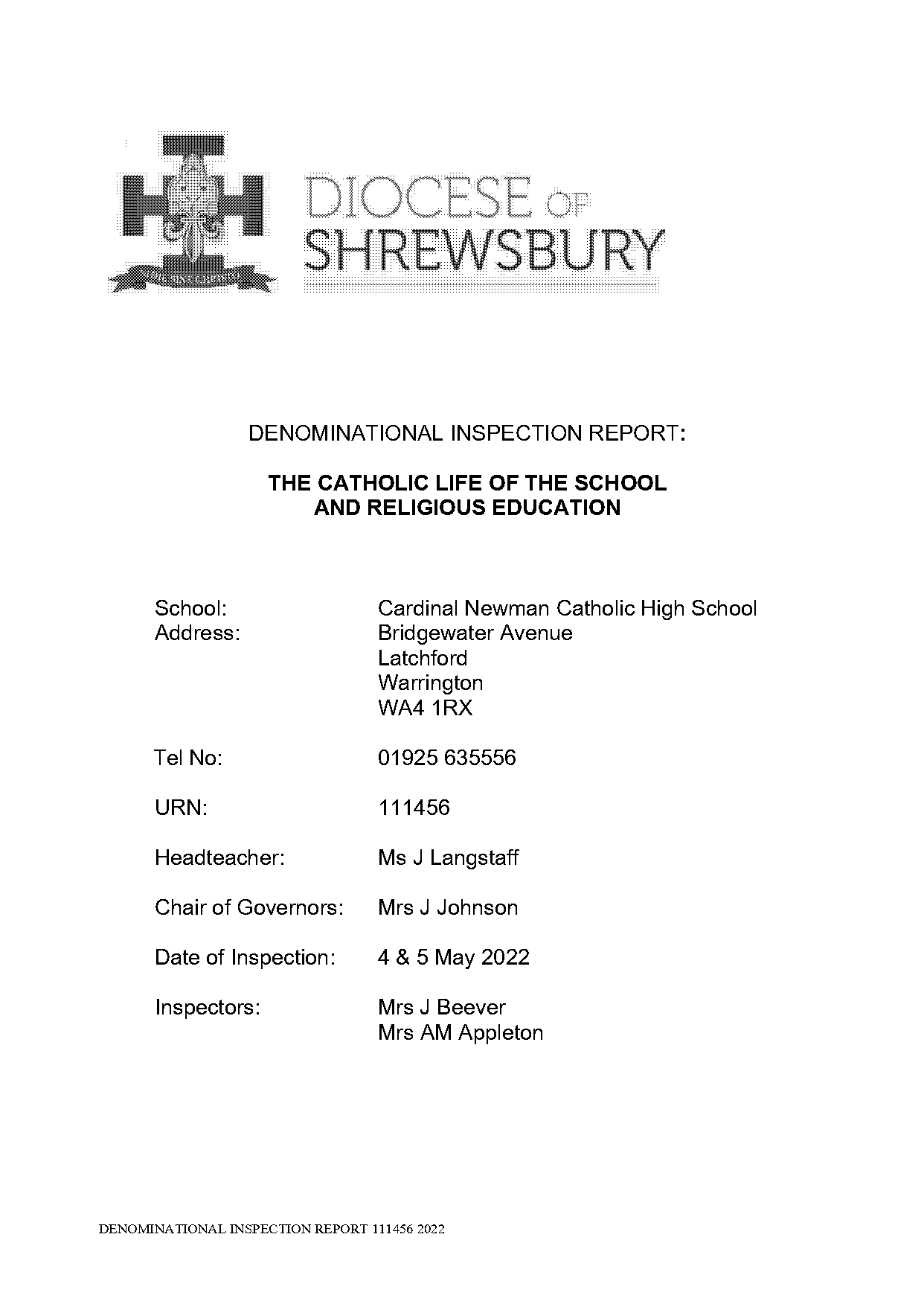 cardinal newman high school teacher evaluation form