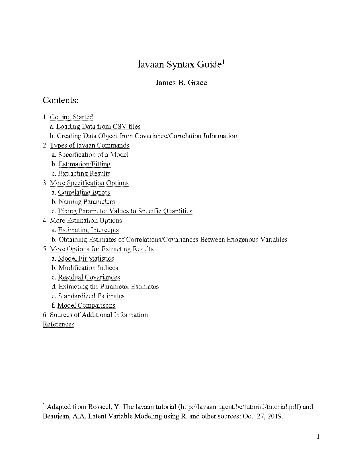 lavaan using modification indices